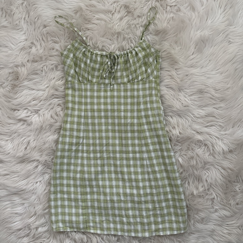 brandy melville plaid dress